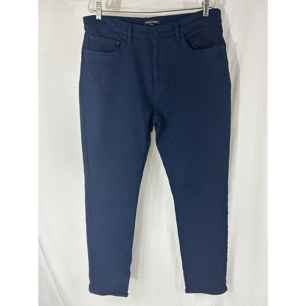 Banana Republic Men's Chino Pants Size 36X32 Blue Flat Front